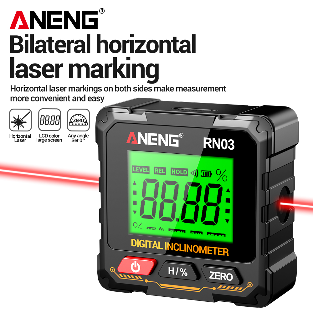 Industrial Laser Alignment - Buscador de ángulo Digital magnético ANENG