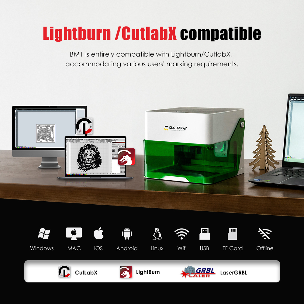 Cloudray-Mini grabador láser C - Industrial Laser Technology reseña y precio