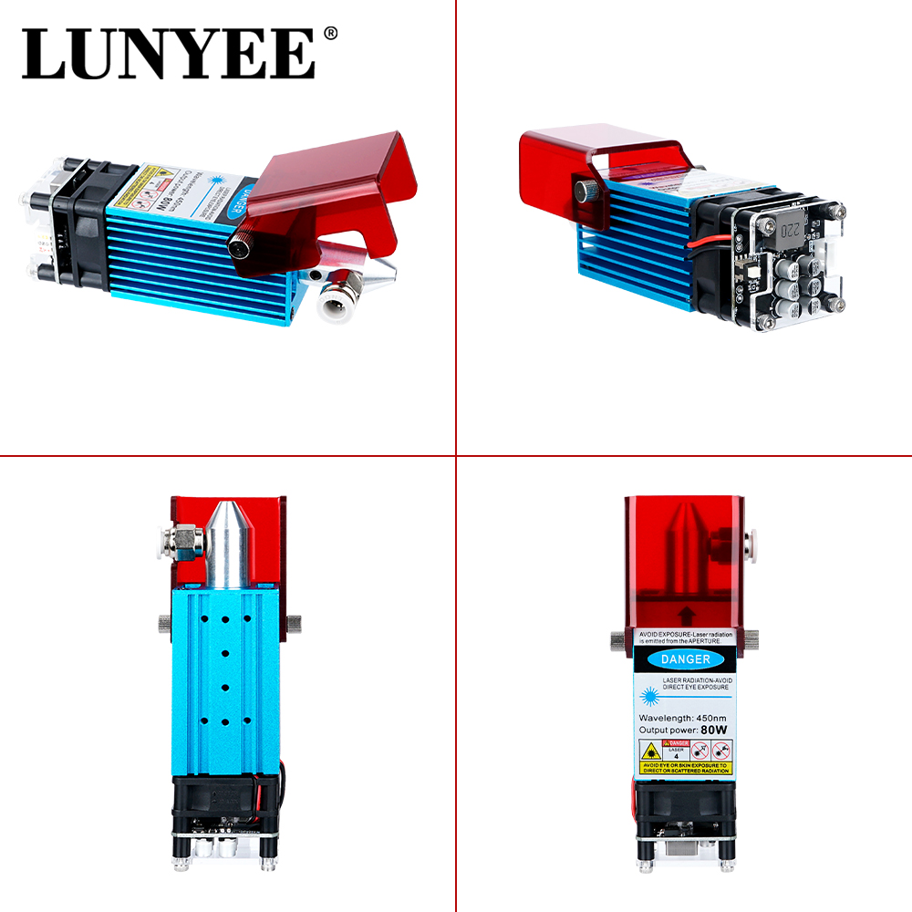 Módulo láser LUNYEE 80W 40W co - Metal Laser Cutter Head reseña y precio