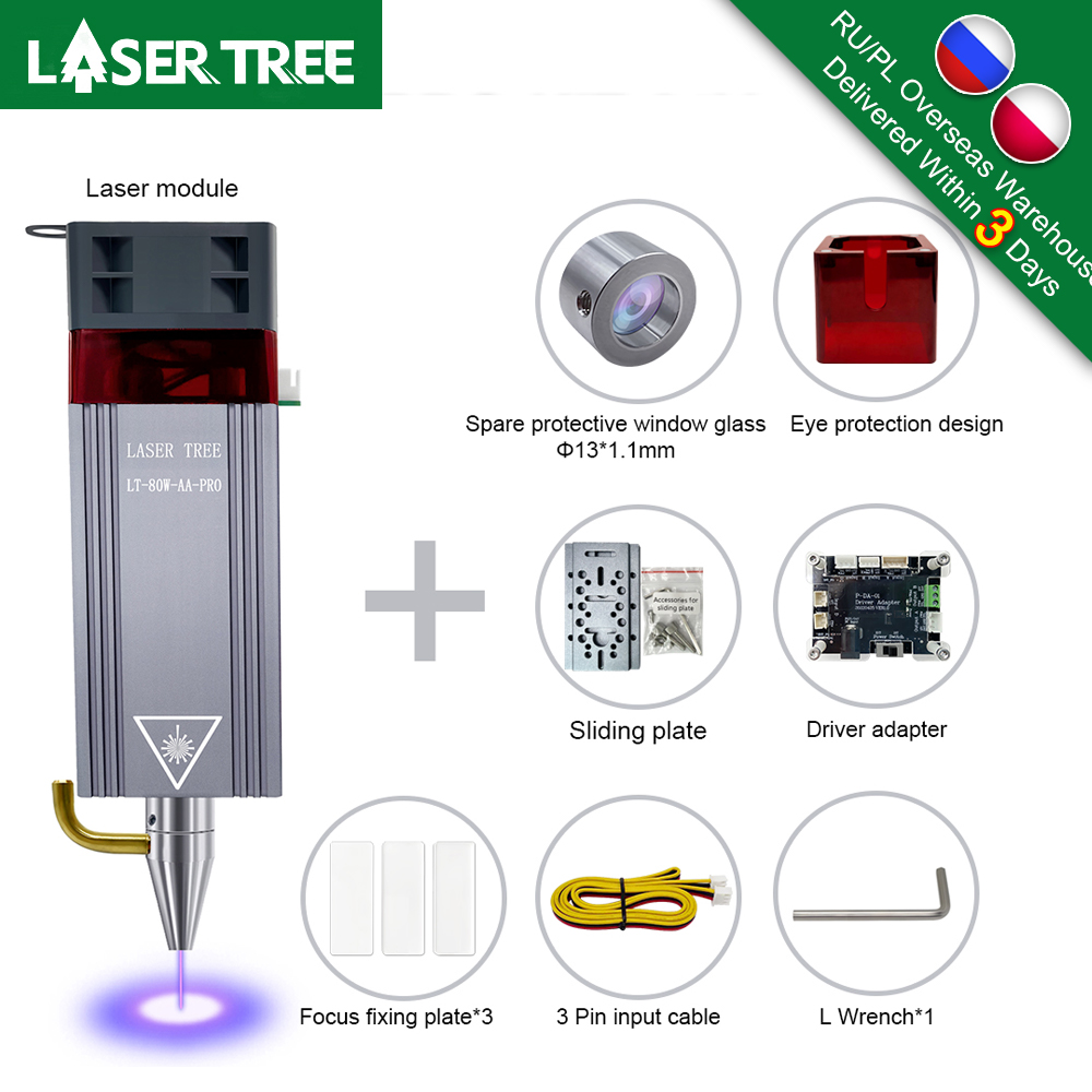 Árbol láser 20W 10W 5W cabezal - Metal Laser Cutter Head reseña y precio
