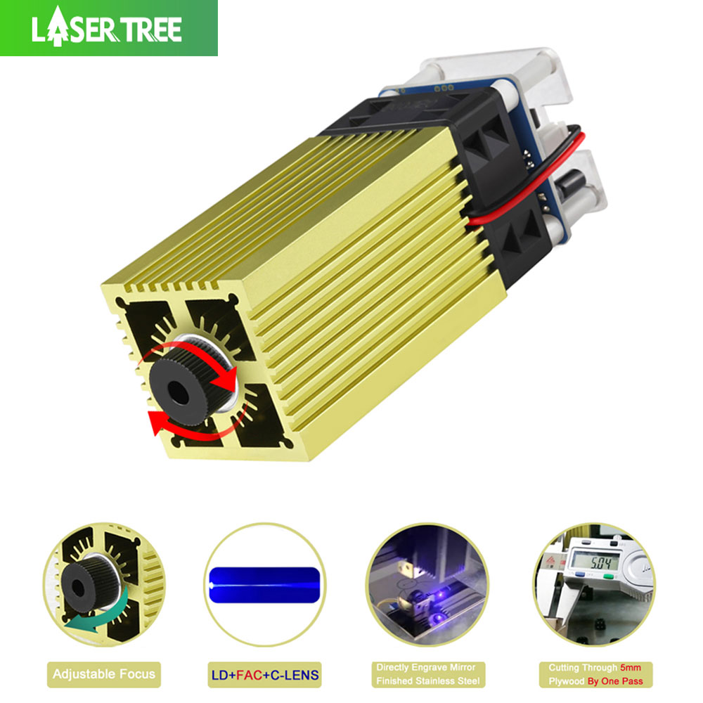 Árbol láser 4W 5W módulo láser - Metal Laser Cutter Head reseña y precio